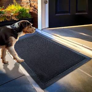 lot 2873 image: Muddy Mat� Meshy Mat Door Mat Heavy-Duty Quick-Dry Floor Mat, Sand & Dirt Trapper for Indoor & Outdoor, Ideal for Entrance, Mudrooms,Patios & Garages,Low-Profile,Non-Slip,Washable�� Black 17x30x0.4