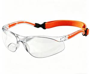 lot 2903 image: Lampim Squash Goggles with Anti-Fog & Scratch-Resistant Lenses, Adjustable Strap - Protective Eyewear for Racquetball, Pickleball & Sports Safety