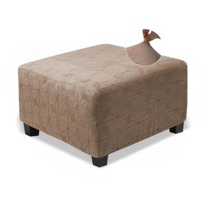 lot 2915 image: NeColorLife Ottoman Cover Square,Stretch Square Ottoman Covers Slipcover,Soft Knitted Jacquard Cover for Storage Stool,Footstool Protection for Living Room,Light Coffee,Medium