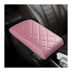 lot 2918 image: Sandfren Car Center Console Pad, Anti-Scratch Memory Foam Vehicle Armrest Seat Storage Box Cover, Soft Comfortable Automotive Console Protection Cushion, Universal for SUV Sedan Truck (Pink)