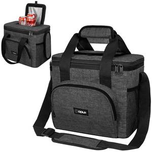 lot 2919 image: OPUX Soft Cooler Bag, Insulated Collapsible Lunch Cooler Tote for Men Work Camping Beach Travel, Portable Soft Sided Leakproof Waterproof Large Lunch Bag Box with Shoulder Strap 24 Cans, Charcoal Gray