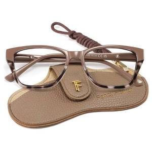 lot 2922 image: FancyFlower Cateye Reading Glasses for Women - Mocha Muse 0.5x Readers