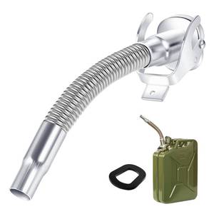 lot 2968 image: BBTO 1 Pcs Flexible Jerry Can Spout Stainless Steel Long Nose Spout Replacement Compatible with Wavian Jerry Can (Silver)