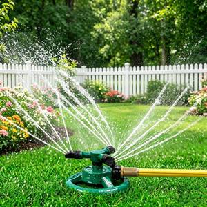 lot 2971 image: Sprinklers for Yard, Rotating Lawn and Garden Sprinkler for Large Area Coverage, Yard Sprinklers for Kids and Pets Playing