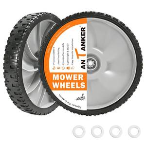 lot 4002 image: Antanker 11 Inch Lawn Mower Rear Wheel Replacement, Fits Arnold 490-325-0023, Universal Plastic Wheel for MTD, Craftsman, Toro & More