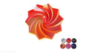 lot 4039 image: Large 6.9In,3D Printed Fidget Toys,Fractal Fidget Hexagon with More Sturdy Handle, 3D expanded Sensory Fidget Star for Office Desktop Decompression Toys ,Multi-Color (Rose-Golden)