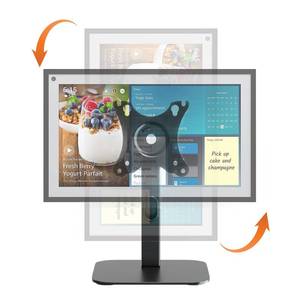 lot 4054 image: PUTORSEN Echo Show 15 Stand Swivel and Tilt, 360 Degree Screen Rotation,Adjustable Echo Show 15,Holds up to 5.5lbs,Black
