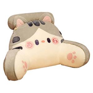 lot 4055 image: Luxmars Reading Pillow for KidsTeensAdults, Back Pillow for Bed Backrest with Arms, Bed Rest Pillow with Detachable Neck Roll for Sitting in Bed or Couch for Watching TVGamingRelaxing