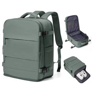 lot 4063 image: coowoz Travel Backpack Carry On for Women Man Gym Backpack with Laptop Compartment Mochila de Viaje Teacher Personal Item Backpacks Rucksack Airplane Accessories Must Haves Olive Green Small