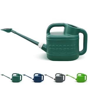 lot 4074 image: 2 Gallon Watering Can, Garden Watering Can Outdoor, Plant Water Can with Removable Long Spout and Stainless Steel Sprinkler Head, Large Plastic Outdoor Watering Cans for Gardening Flower Plants