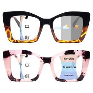 lot 4088 image: ZONLON Progressive Multifocus Reading Glasses for Women Blue Light Blocking, Outdoor Photochromic Multifocal Reading Sunglasses (2 Mix C2, 1.5)