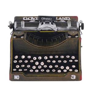 lot 4091 image: MAVIS LAVEN Classic Manual Typewriter Model, Vintage Typewriter Decoration Retro Typewriter Prop for Home Office Cafe with Handmade Iron Craft Artistic Display