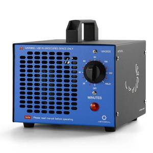 lot 098 image: Airthereal MA5000 Commercial Ozone Generator, High Capacity Ozone Machine Odor Removal - Home Air Ionizers O3 Deodorizer for Rooms, Smoke, Cars and Pets, Eliminate Odors up to 2000sq.ft., Blue