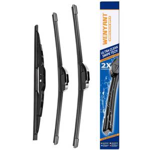 lot 4107 image: Wenyant 222010 Windshield Wipers Compatible with Jeep Compass 2007-2017 Front and Rear Wiper Blades for My Car Original Equipment Automotive Replacement (Set of 3)