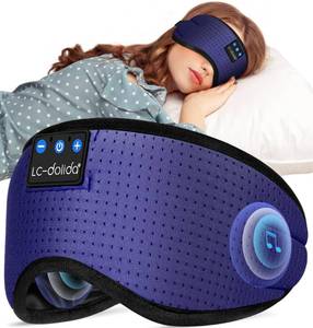 lot 4150 image: LC-dolida Sleep Headphones, Sleep Mask Bluetooth Wireless Music Eye Mask, Sleeping Headphones for Side Sleepers Sleep Mask with Bluetooth Headphones Ultra-Thin Stereo Speakers Perfect for Sleeping