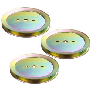 lot 4154 image: BOSFLAG 3 Pack GX20367 Spindle Pulley for John Deere D110 D130 L110 Mowers