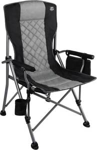 lot 8006 image: $66 Folding Camping Chair with Armrest & Cup Holder, 400 lbs