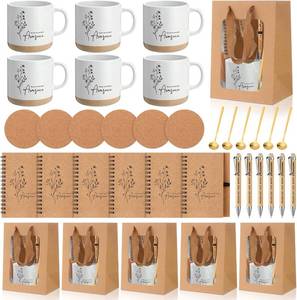 lot 8011 image: $53 Vesici Thank You Gifts Set Mug with Spoon, Journal, Pen (10 sets)