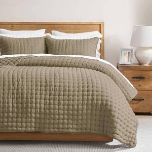 lot 8017 image: WDCOZY Queen Size Quilts Bedding 3-Piece Set with 2 Shams, Taupe