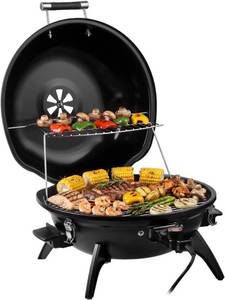 lot 8038 image: $96 Techwood 1600W Electric Grill IndoorOutdoor Portable Tabletop