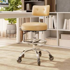 lot 8051 image: $108 Office Drafting Chair with Footrest, Tall Height Adjustable Stool