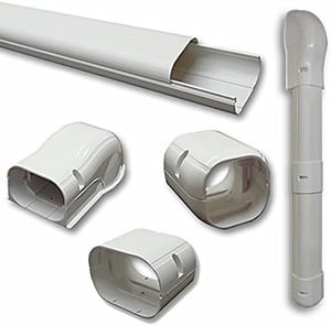 lot 8065 image: DuctlessAire White Mini Split Line Set Cover Kit 3 x 7.5 ft