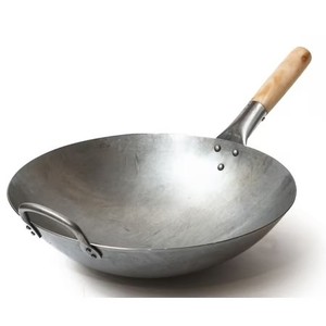lot 8067 image: $60 Craft Wok Traditional Hand-Hammered Carbon Steel Pow Wok, 14in