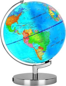 lot 8073 image: $60 POOCCI 12inch Illuminated World Globe for Kids & Adults
