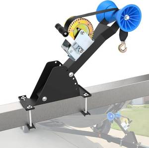 lot 8085 image: $126 Adjustable Boat Winch Stand with Roller, Fits 2.3-3.7in Tongues