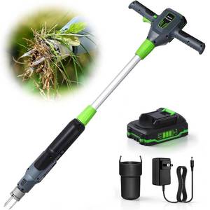 lot 8102 image: $80 Weed Puller Tool, 21V Electric Weeder, 2.0Ah Battery & Charger