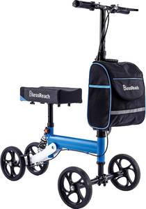 lot 8136 image: $99 BlessReach Knee Scooter for Adults Foldable Dual Handbrake 300lb