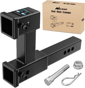 lot 8146 image: Nilight Hitch Extender 10 Length, 7.5 Riser 4,000 lbs GTW