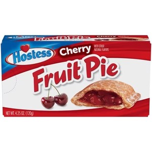 lot 8183 image: 16 count HOSTESS Cherry Fruit Pie Single Serve, 4.25 oz