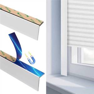 lot 8192 image: $50 100% Blackout PVC Light Blocking Strips, Magnetic, 58.5 Removable