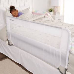 lot 8196 image: Regalo Swing-Down Toddler Bed Rail Guard, 43 in, Fits Twin Queen