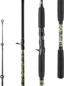 lot 8204 image: 7 Sougayilang Spinning & Casting Rods, 2-Piece Carbon&Glass Rod