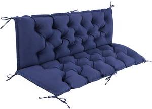 lot 8208 image: IASEAHK Porch Swing Cushions, Waterproof Outdoor 60 40 4, Navy
