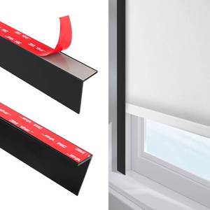 lot 8209 image: 100% Blackout PVC Light Blocking Strip for Window Shades L-Shaped