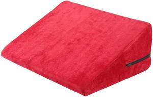 lot 8222 image: $71 Body Aid Relax Positions Support Pillow for Couples Waist (Red)