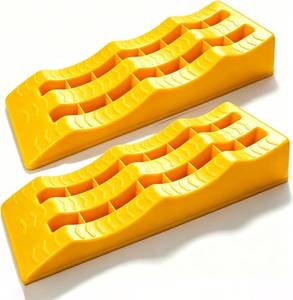 lot 8234 image: 3-Step RV Leveling Ramps Heavy-Duty Anti-Skid Camper Blocks 2-Pack