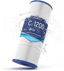 lot 8236 image: $48 C1200 Pool Filter Cartridge - High Flow 120 sq.ft, OEM Fit