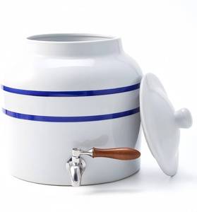 lot 8238 image: $85 Ceramic Water Dispenser for 5-Gallon Bottle with Stainless Faucet