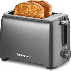 lot 8246 image: Elite Gourmet ECT1027G Cool-Touch 2-Slice Toaster, 6-Setting