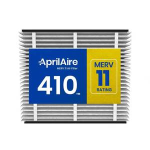 lot 8258 image: $61 AprilAire 16x25x4 in. Synthetic 11 MERV Pleated Air Filter Cabinet