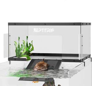 lot 8266 image: $150 Turtle Basking Platform & Dock, Stainless Ramp, Fits 18-20in