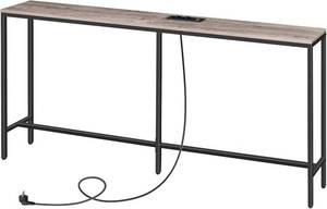 lot 8274 image: $61 MAHANCRIS 70.9 Console Table with Power Outlet and USB Ports