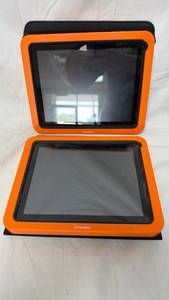 lot 27 image: Kuno Tablets w Promethean ActivTablet Tablet Protective Cases Orange - Lot of 2
