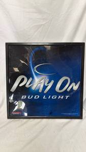 lot 35 image: Bud Light Play On Lighted Sign 2004