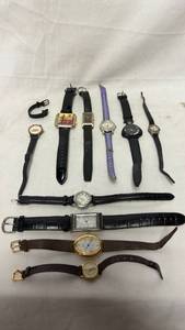 lot 55 image: Lot of 10 Watches Various Brands Quartz Analog