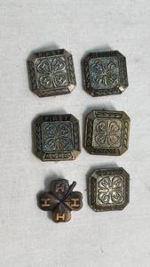 lot 81 image: 4-H Club Pin Badge Lot of 6 First and Second Place Award Pins